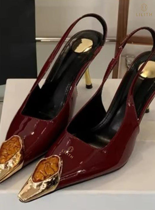 Scarpin Isis red YSL