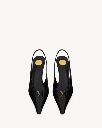 Saint laurent scarpin slingback babylone breteuil