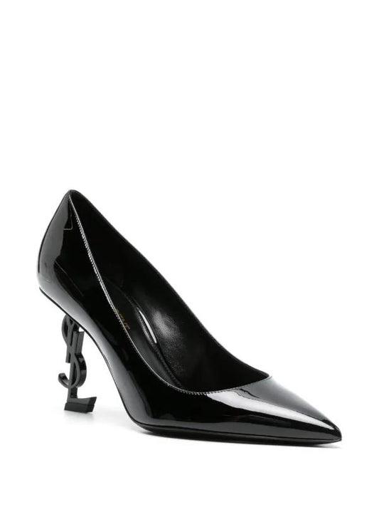Saint Laurent Scarpin Opyum com logo Cassandre e salto 110mm