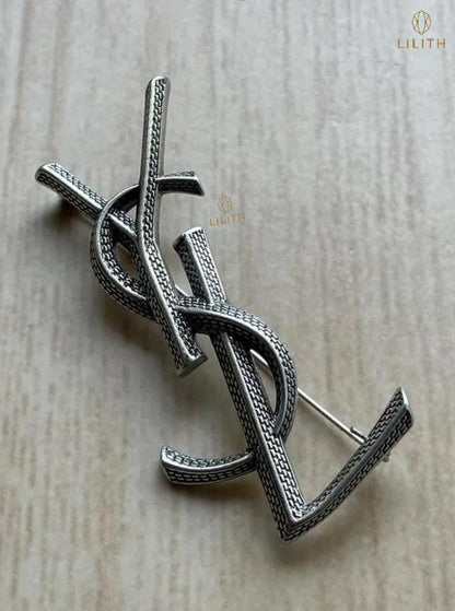 Laurent Vintage Silver-Tone Brooch