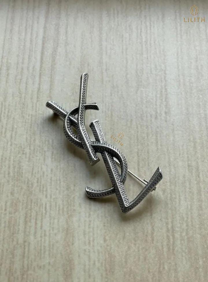 Laurent Vintage Silver-Tone Brooch