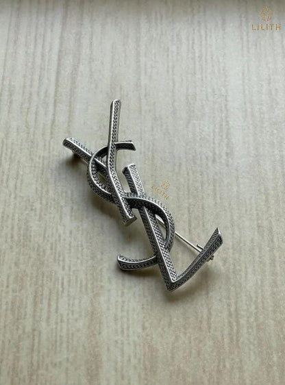 Laurent Vintage Silver-Tone Brooch