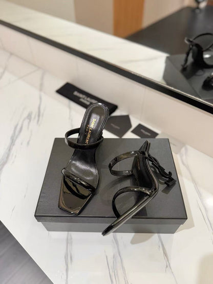 Salto Lilith Opyum Cognac Sandal Black YSL