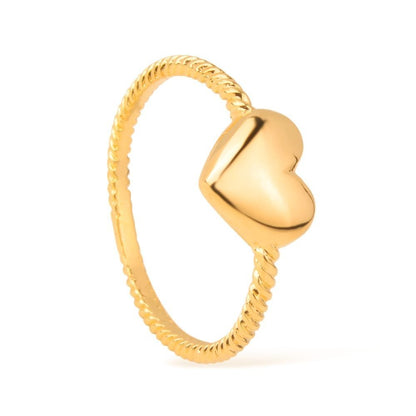 Anel Lilith Allure Dourado de Falange Coração / Lilith Allure Gold Heart Midi Ring