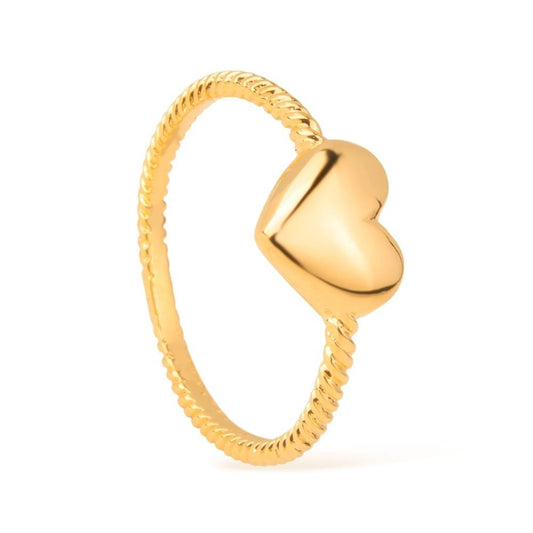 Anel Lilith Allure Dourado de Falange Coração / Lilith Allure Gold Heart Midi Ring