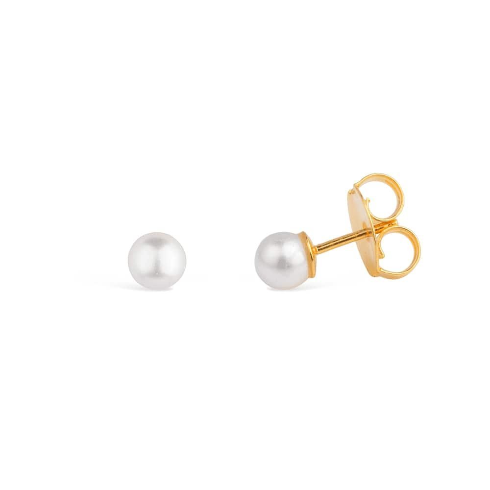 Brinco Lilith Allure Dourado Classico de Pérola / Lilith Allure Classic Gold-Plated Earrings Featuring Pearls