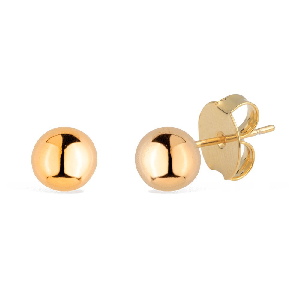 Brinco Lilith Allure Dourado de Bolinha / Lilith Allure Gold Ball Stud Earrings