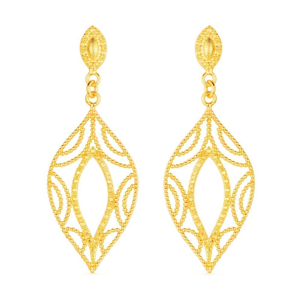 Brinco Lilith Allure Dourado Folha de Gala / Lilith Allure Gold Gala Leaf Earrings