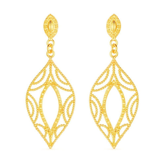 Brinco Lilith Allure Dourado Folha de Gala / Lilith Allure Gold Gala Leaf Earrings