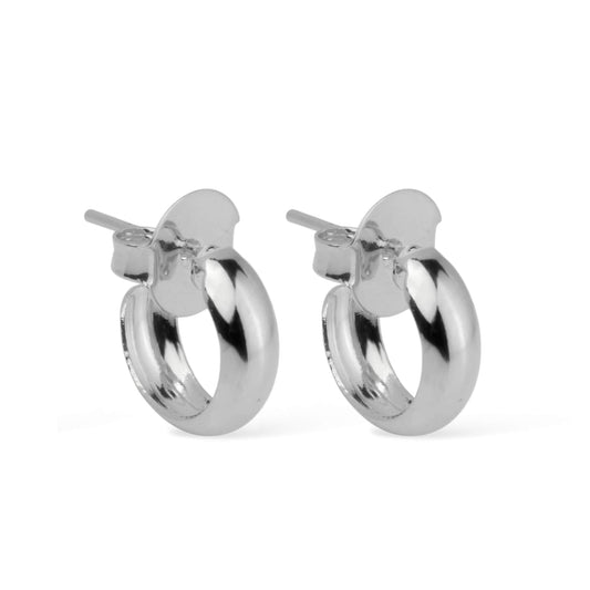 Brinco Lilith Allure Prateado de Argolinha / Lilith Allure Silver-Toned Small Hoop Earring