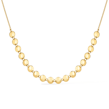 Chocker Lilith Allure Dourada Esferas com Extensor / Lilith Allure Gold-Plated Choker Featuring Spherical Beads and Adjustable Extender