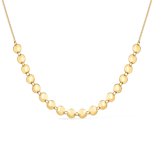 Chocker Lilith Allure Dourada Esferas com Extensor / Lilith Allure Gold-Plated Choker Featuring Spherical Beads and Adjustable Extender