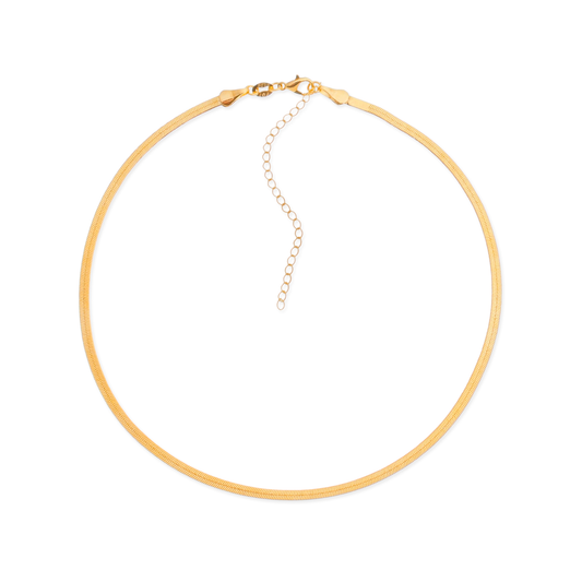 Colar Lilith Allure Dourado Chocker de Fita / Lilith Allure Gold Ribbon Choker Necklace