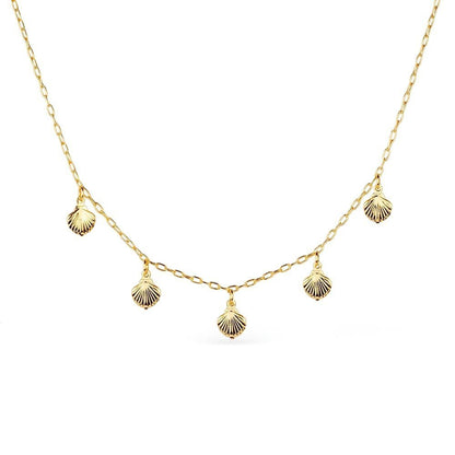 Colar Lilith Allure Dourado de Concha / Lilith Allure Gold Shell Necklace