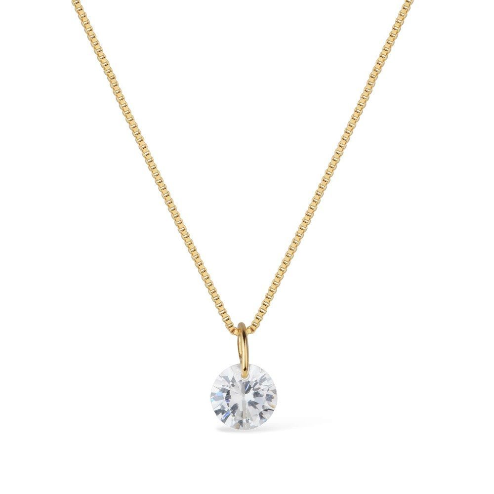Colar Lilith Allure Dourado Ponto de Luz em Zircônia / Lilith Allure Gold Zirconia Light Point Necklace