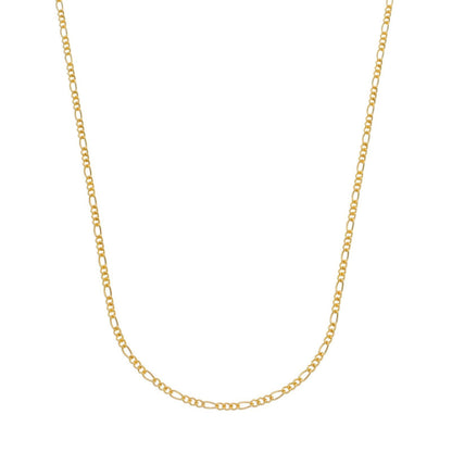 Corrente Lilith Allure Dourada Masculina Elo 3 por 1 - 3mm / Lilith Allure Gold-Plated Men's Chain 3 by 1 - 3mm