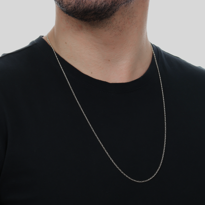 Corrente Lilith Allure Prateada Masculina Elo 1 por 1 / Lilith Allure Silver Men's Chain 1 by 1 Link