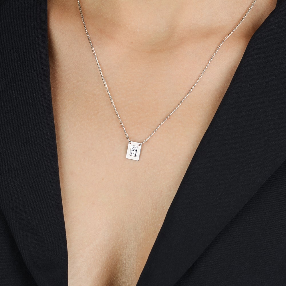 Escapulário Lilith Allure Prateado 70cm / Lilith Allure Silver-Plated Scapular Necklace – 70cm