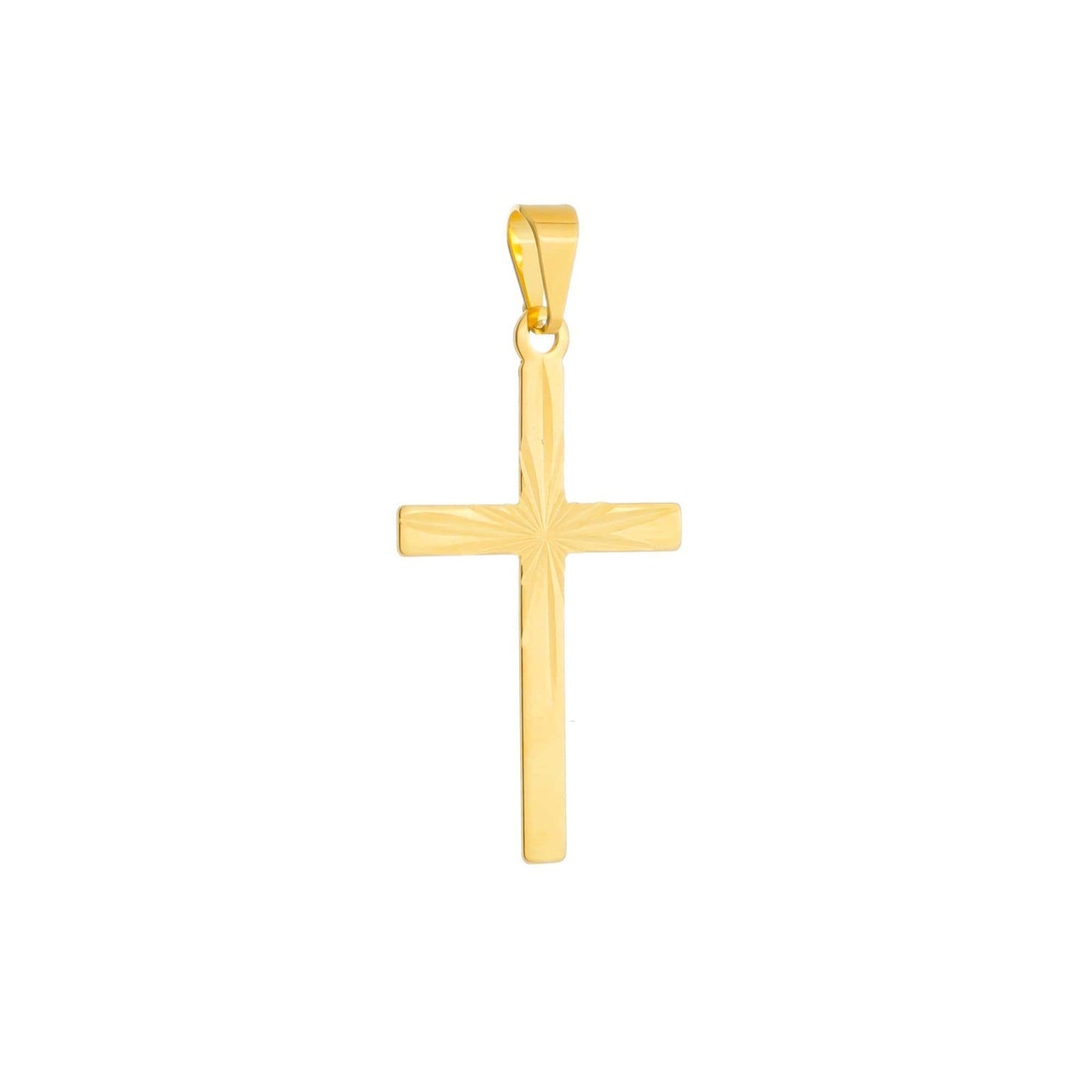 Pingente Lilith Allure Dourado Masculino de Cruz / Pendant Lilith Allure Gold Men's Cross