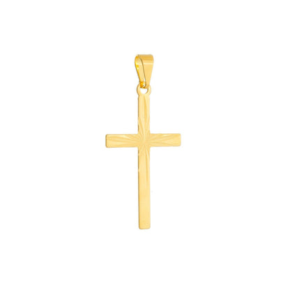 Pingente Lilith Allure Dourado Masculino de Cruz / Pendant Lilith Allure Gold Men's Cross