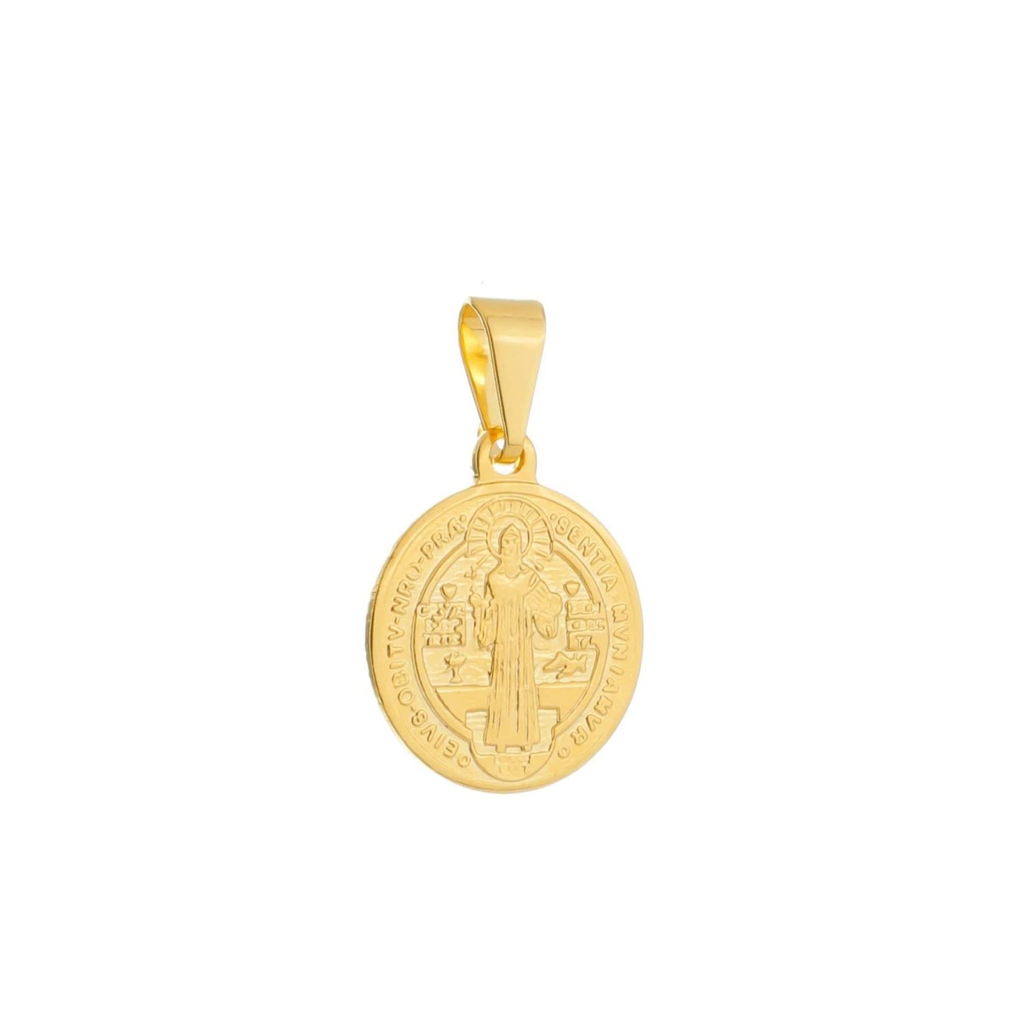 Pingente Lilith Allure Dourado Medalha de São Jorge / Pendant Lilith Allure Gold Saint George Medal