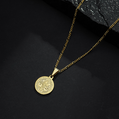 Pingente Lilith Allure Dourado Medalha de São Jorge / Pendant Lilith Allure Gold Saint George Medal