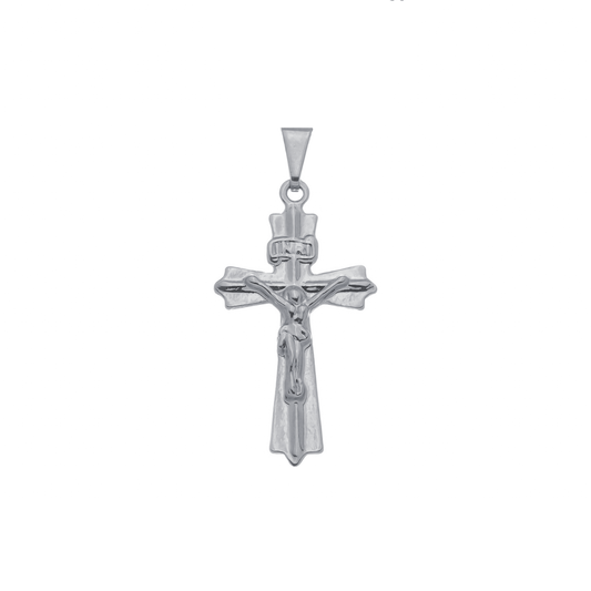 Pingente Lilith Allure Prateado Crucifixo / Lilith Allure Silver Plated Crucifix Pendant