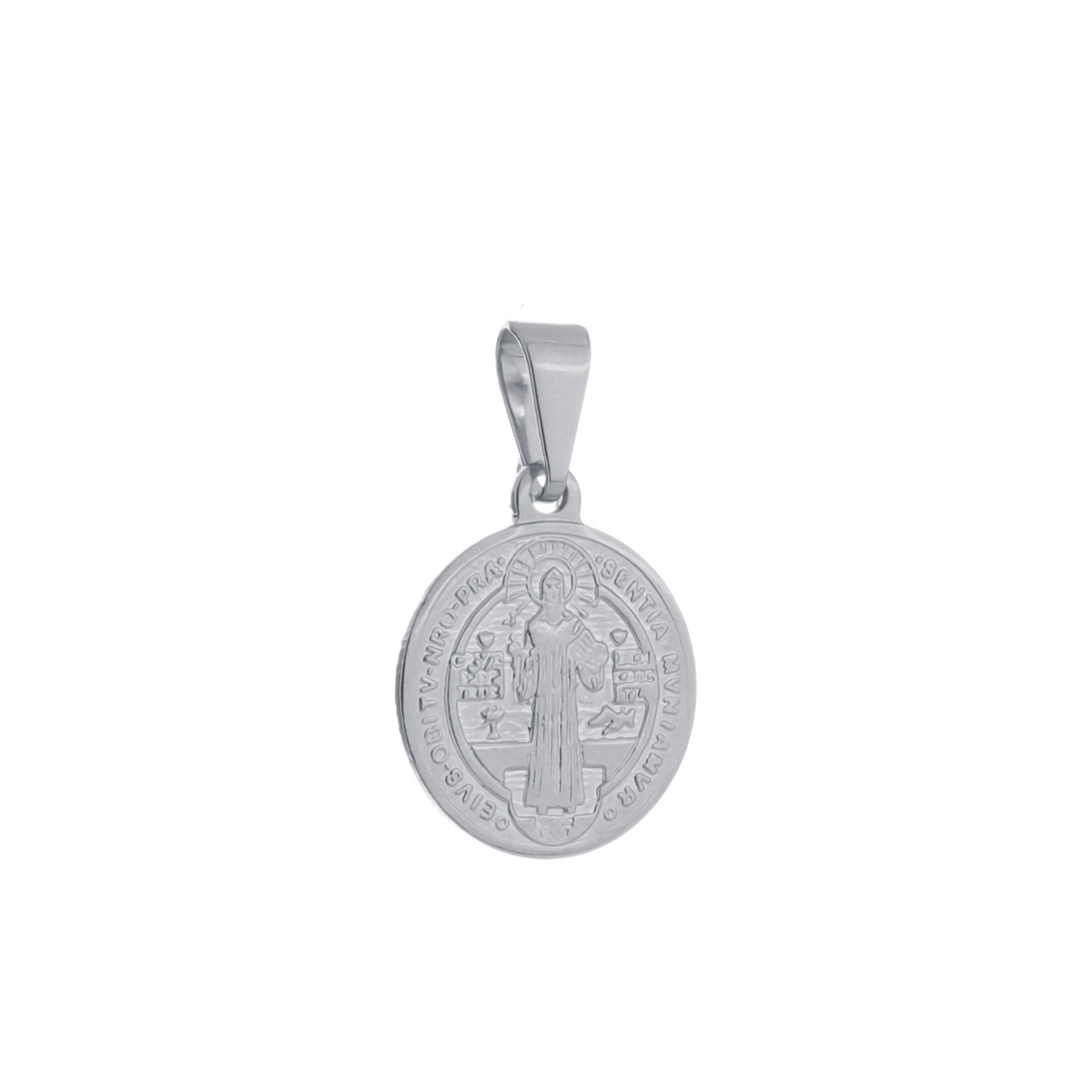Pingente Lilith Allure Prateado Medalha de São Jorge / Pendant Lilith Allure Silver Saint George Medal