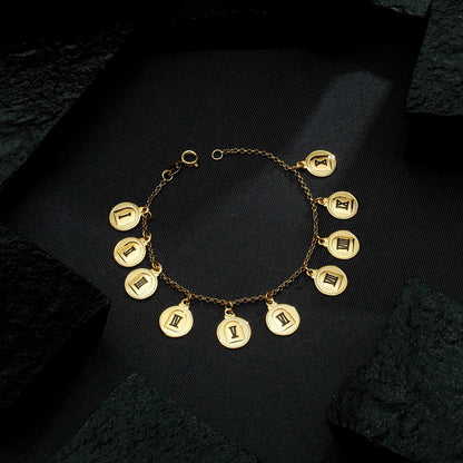 Pulseira Lilith Allure Dourada 10 Dez Mandamentos / Lilith Allure Gold Bracelet 10 Ten Commandments