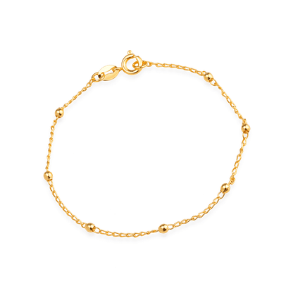 Pulseira Lilith Allure Dourada de Bolinhas Delicada / Lilith Allure Delicate Gold Bracelet with Small Balls