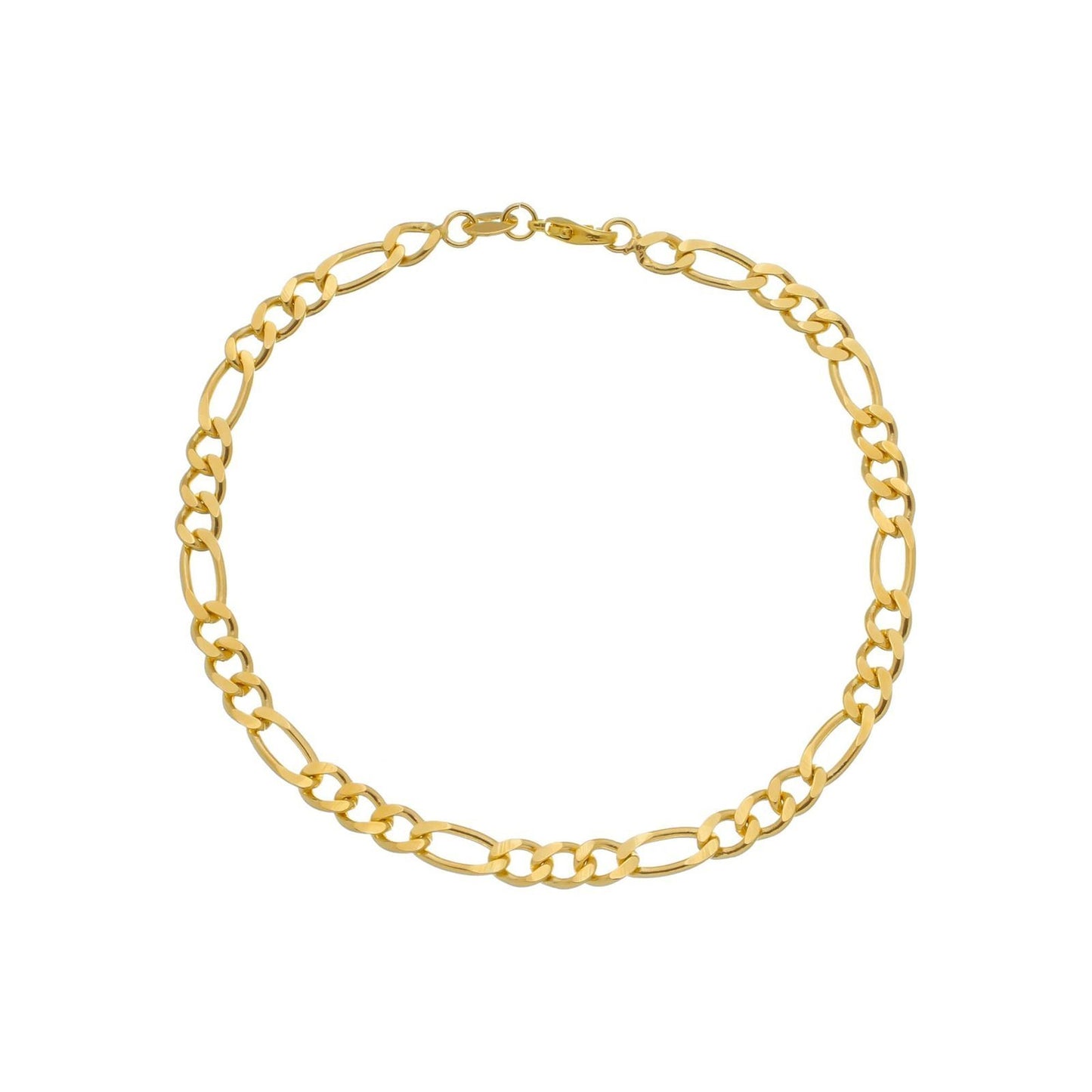 Pulseira Lilith Allure Dourada Masculina Elo 3 por 1 - 5mm / Lilith Allure Gold Men's Bracelet 3 by 1 - 5mm