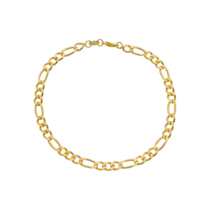 Pulseira Lilith Allure Dourada Masculina Elo 3 por 1 - 5mm / Lilith Allure Gold Men's Bracelet 3 by 1 - 5mm