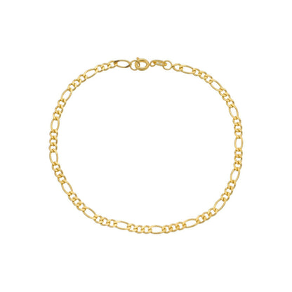 Pulseira Lilith Allure Dourada Masculina Elo 3 por 1 - 4mm / Lilith Allure Gold Men's Bracelet 3 by 1 - 4mm