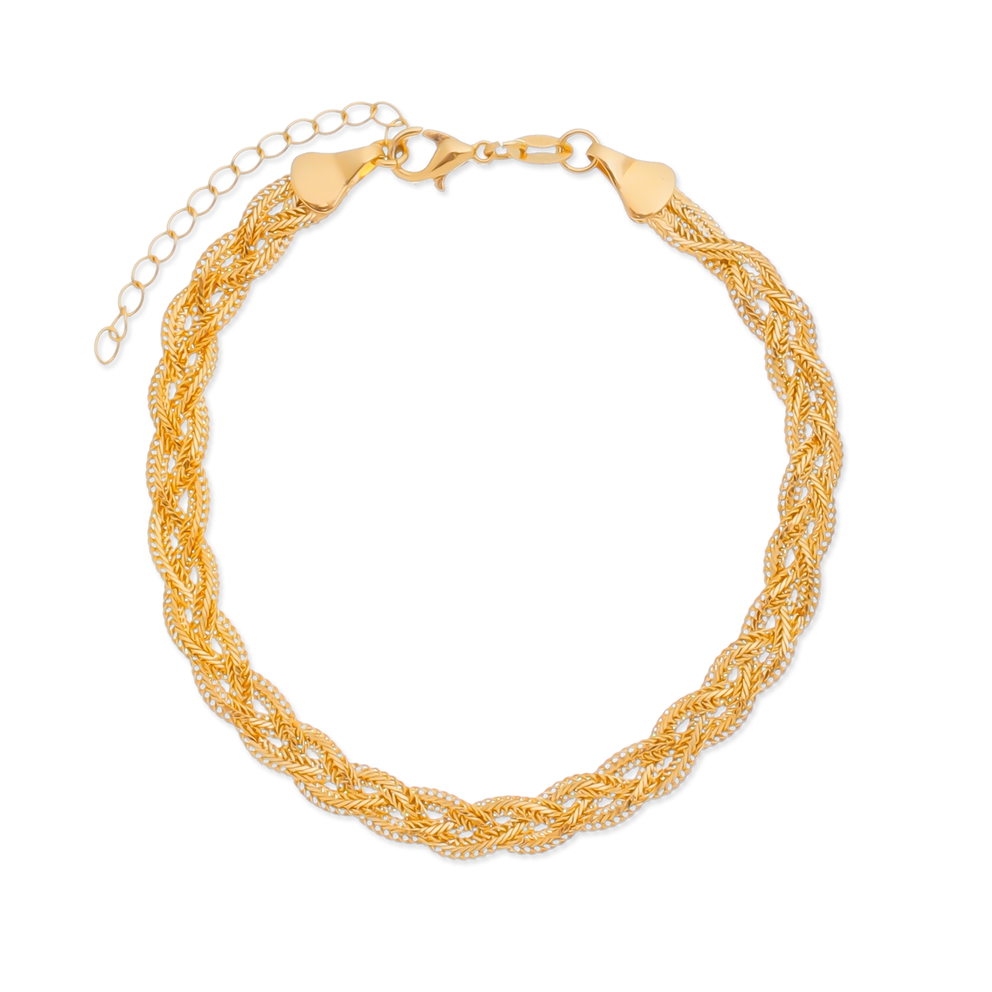 Pulseira Lilith Allure Dourada Trançada / Lilith Allure Gold Braided Bracelet