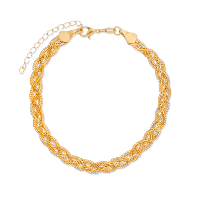 Pulseira Lilith Allure Dourada Trançada / Lilith Allure Gold Braided Bracelet