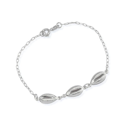 Pulseira Lilith Allure Prateada de Búzios / Lilith Allure Silver Buzios Shell Bracelet