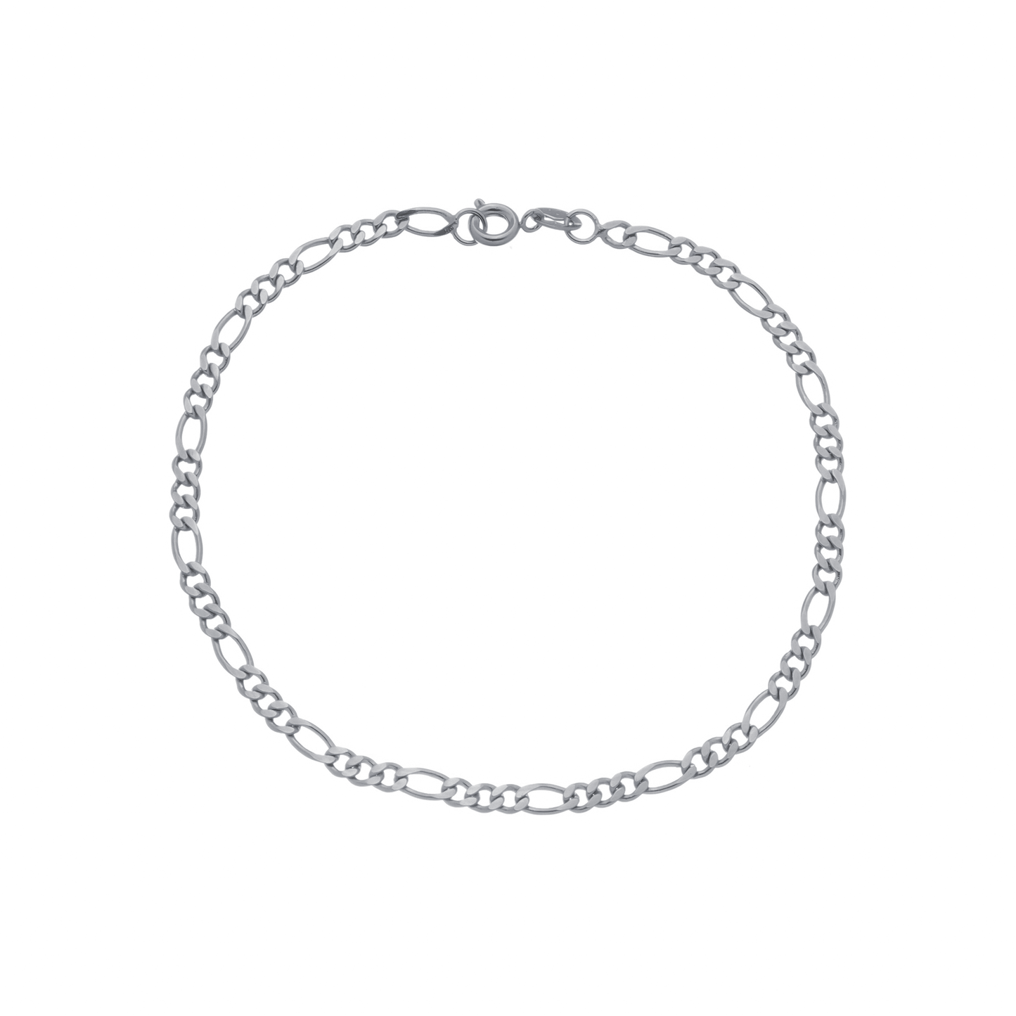 Pulseira Lilith Allure Prateada Masculina Elo 3 por 1 - 4mm / Lilith Allure Silver Men's Bracelet 3-in-1 – 4mm