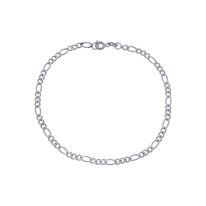 Pulseira Lilith Allure Prateada Masculina Elo 3 por 1 - 4mm / Lilith Allure Silver Men's Bracelet 3-in-1 – 4mm
