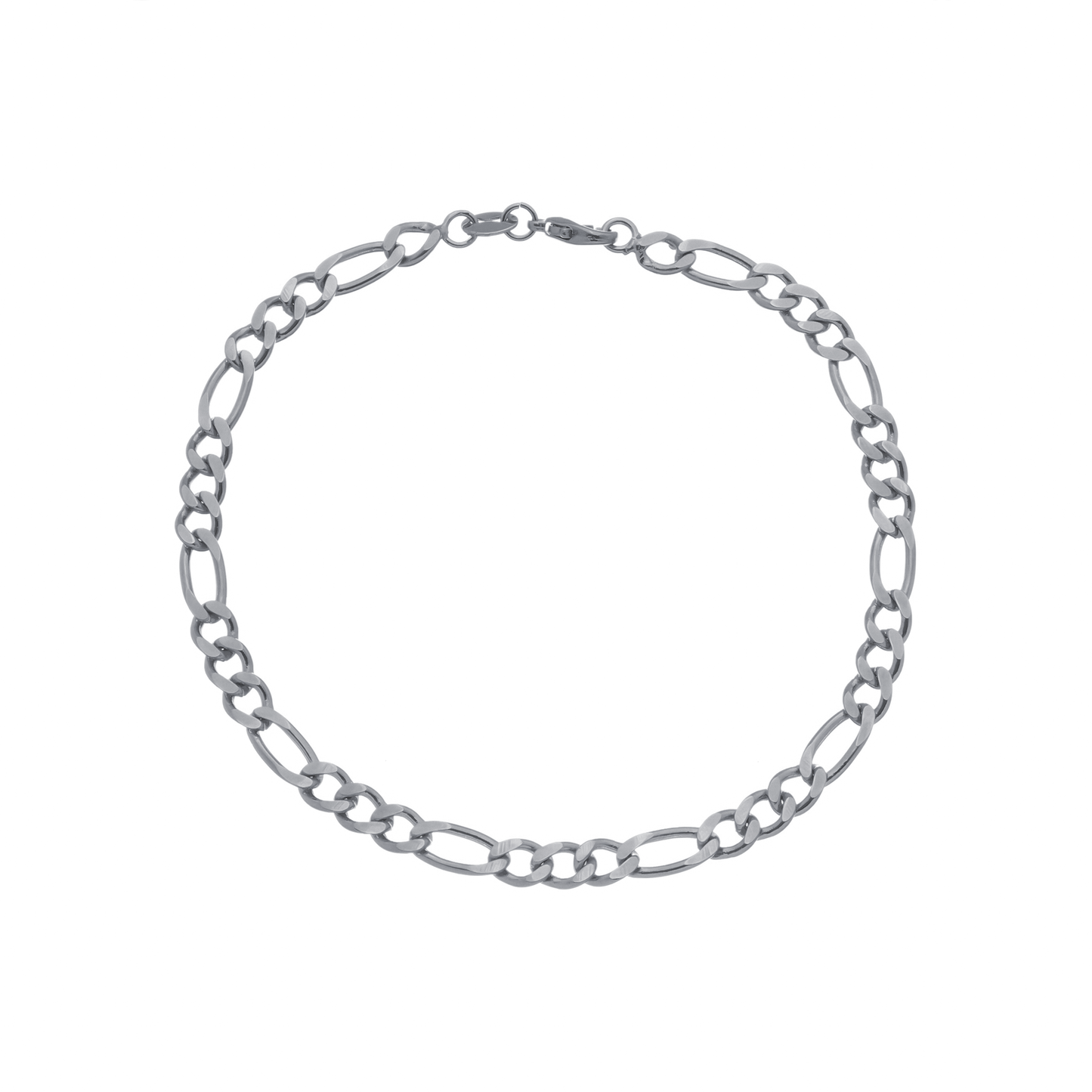 Pulseira Lilith Allure Prateada Masculina Elo 3 por 1 - 5mm / Lilith Allure Silver Men's Bracelet 3-in-1 – 5mm
