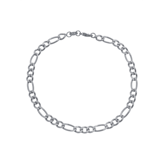 Pulseira Lilith Allure Prateada Masculina Elo 3 por 1 - 5mm / Lilith Allure Silver Men's Bracelet 3-in-1 – 5mm