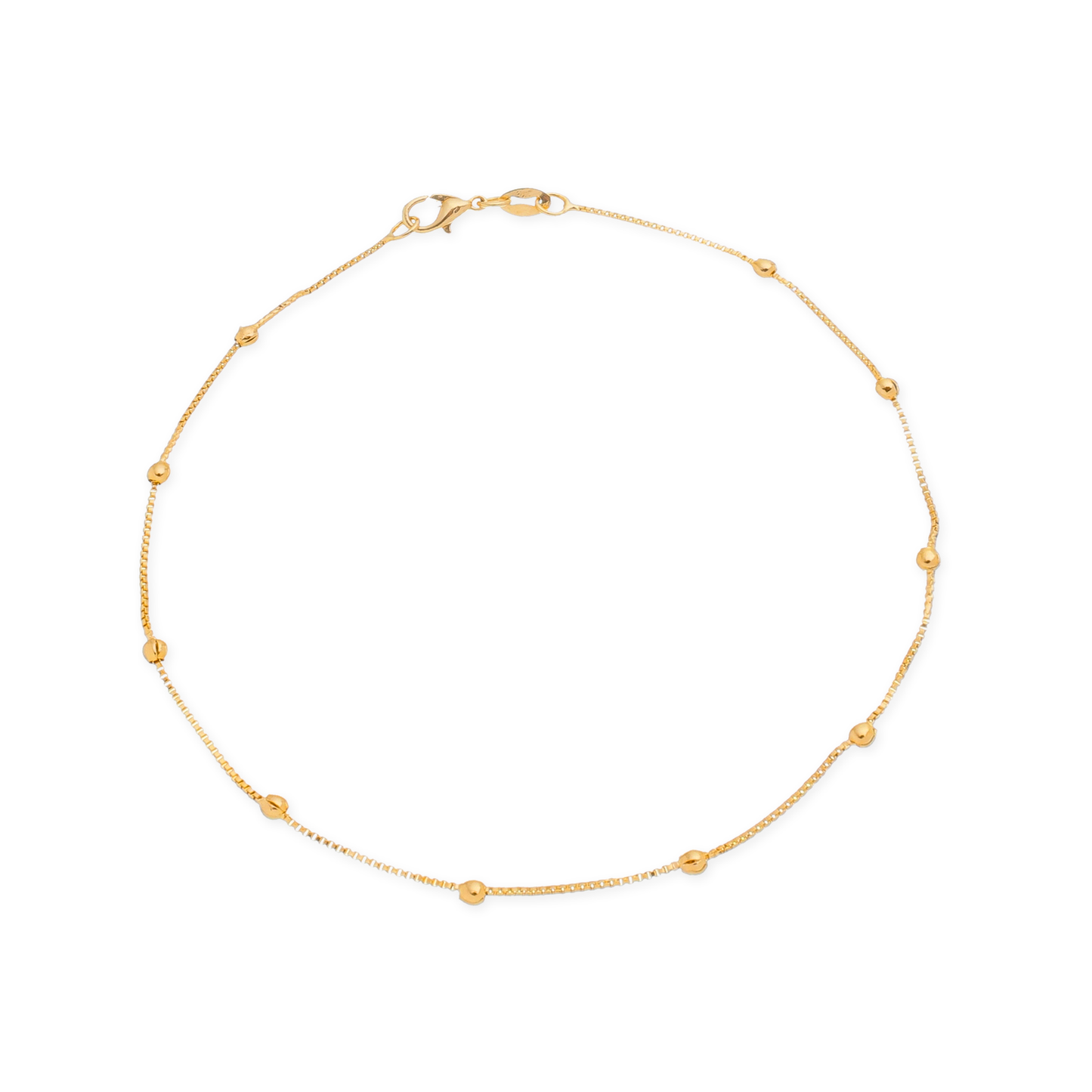 Tornozeleira Lilith Allure Dourada de Bolinhas / Lilith Allure Gold Anklet with Small Beads